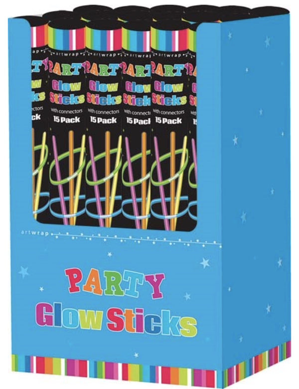 GLOW STICKS 15PCS TUBE SRT (24)